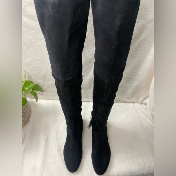 GEOX Felicity Suede Over The Knee High Black‎ Suede Boots 6.5 M, E 509 - Picture 10 of 16